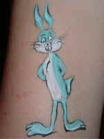 Painted Tattoo: Bugs Bunny