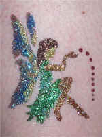 Glitter Tattoo: Green Fairy